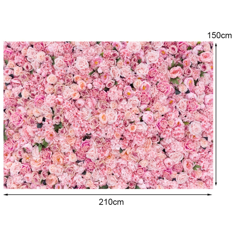 2.1m X 1.5m Pink Rose Wall Background Festive Party Photography Cloth - Valentines Day by buy2fix | Online Shopping UK | buy2fix