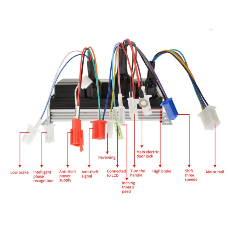 48V/60V/72V 1500W Sine Wave Electric Vehicle Controller Split Intelligent Motor Speed Controller - Accessories & Parts by buy2fix | Online Shopping UK | buy2fix