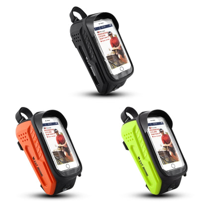 WEST BIKING Bicycle Front Bag TPU Hard Shell Riding Front Beam Bag(Fluorescent Green) by WEST BIKING