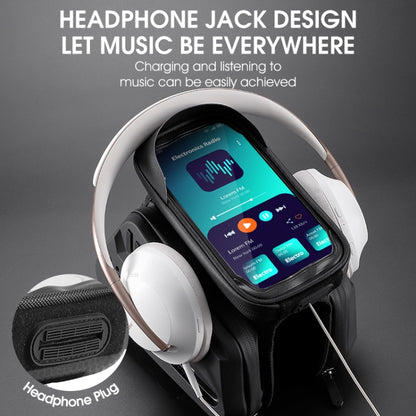 WEST BIKING Bicycle TPU Hard Shell Front Beam Bilateral Mobile Phone Bag(Black) by WEST BIKING