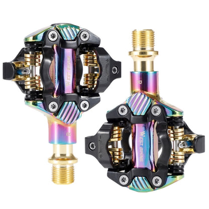 WEST BIKING Mountain Bike Self-locking Lightweight Aluminum Alloy Pedal(Colorful) - Pedals by WEST BIKING | Online Shopping UK | buy2fix