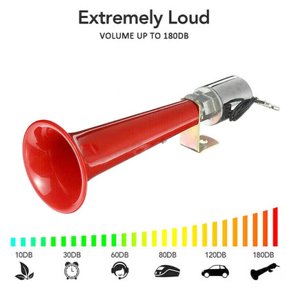 180DB Car Super Loud Air Horn Bird Call Single Pipe Air Whistle Horn - Security Alarm System by buy2fix | Online Shopping UK | buy2fix