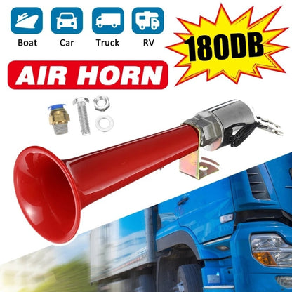 180DB Car Super Loud Air Horn Bird Call Single Pipe Air Whistle Horn - Security Alarm System by buy2fix | Online Shopping UK | buy2fix