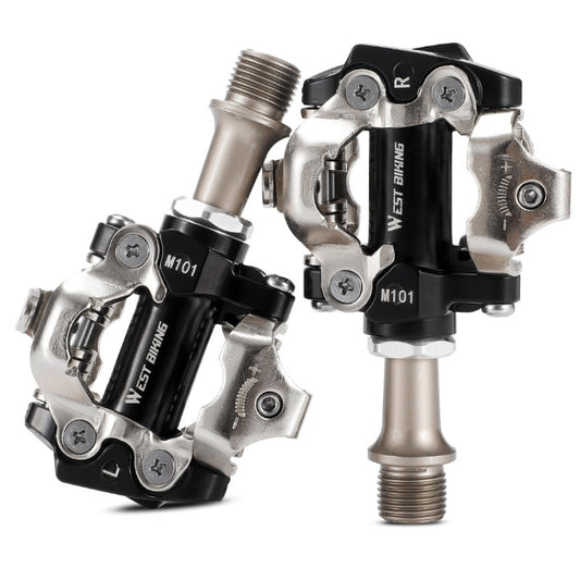 WEST BIKING Mountain Bike Self-locking Bearing Lock Pedal Riding Accessories(Black) - Pedals by WEST BIKING | Online Shopping UK | buy2fix
