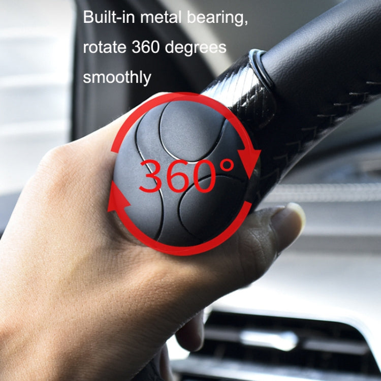 2PCS Automotive Silicone Bearing Steering Wheel Booster(Black) - Steering Wheel Accessories by buy2fix | Online Shopping UK | buy2fix