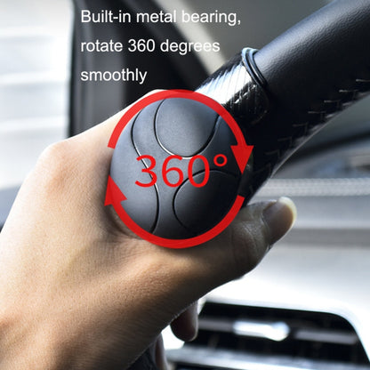 2PCS Automotive Silicone Bearing Steering Wheel Booster(Black) - Steering Wheel Accessories by buy2fix | Online Shopping UK | buy2fix