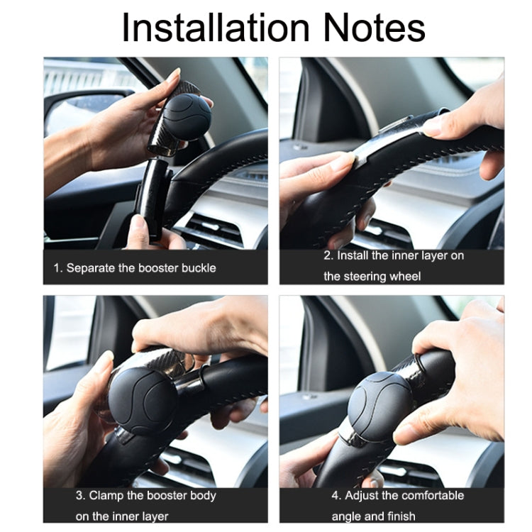 2PCS Automotive Silicone Bearing Steering Wheel Booster(Black) - Steering Wheel Accessories by buy2fix | Online Shopping UK | buy2fix
