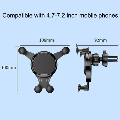 2PCS JQ006 Snap Universal Rotating Car Air Outlet Phone Holder(Dark Black) - Universal Car Holders by buy2fix | Online Shopping UK | buy2fix