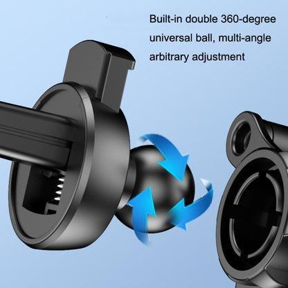 2PCS JQ006 Snap Universal Rotating Car Air Outlet Phone Holder(Dark Black) - Universal Car Holders by buy2fix | Online Shopping UK | buy2fix