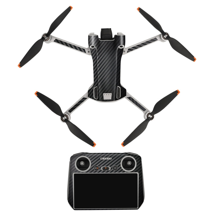 Sunnylife Drone+Remote Control Protective Sticker For DJI Mini 3 Pro RC Version(Carbon Black) - Stickers by Sunnylife | Online Shopping UK | buy2fix