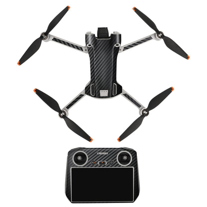 Sunnylife Drone+Remote Control Protective Sticker For DJI Mini 3 Pro RC Version(Carbon Black) - Stickers by Sunnylife | Online Shopping UK | buy2fix