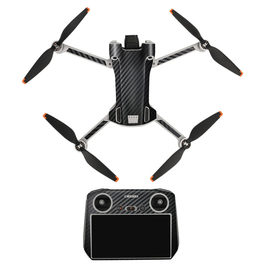 Sunnylife Drone+Remote Control Protective Sticker For DJI Mini 3 Pro RC Version(Carbon Black) - Stickers by Sunnylife | Online Shopping UK | buy2fix