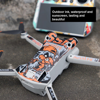 Sunnylife Drone+Remote Control Protective Sticker For DJI Mini 3 Pro RC Version(Shark Red) - Stickers by Sunnylife | Online Shopping UK | buy2fix