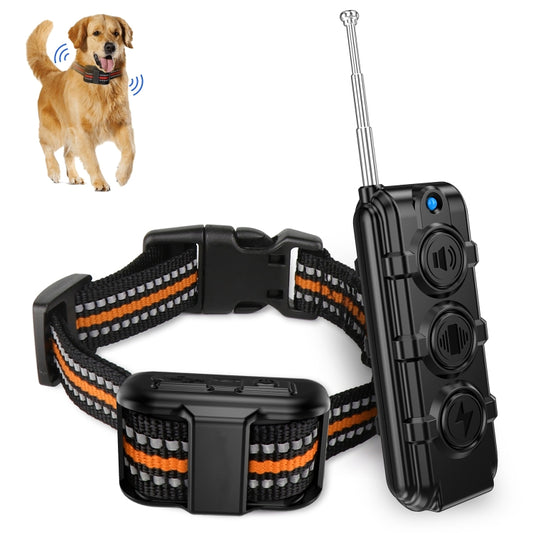 Electronic Dog Trainer Rechargeable Pet Remote Control Bark Stopper, Specification: 1 Drag 1 Orange - Training Aids by buy2fix | Online Shopping UK | buy2fix