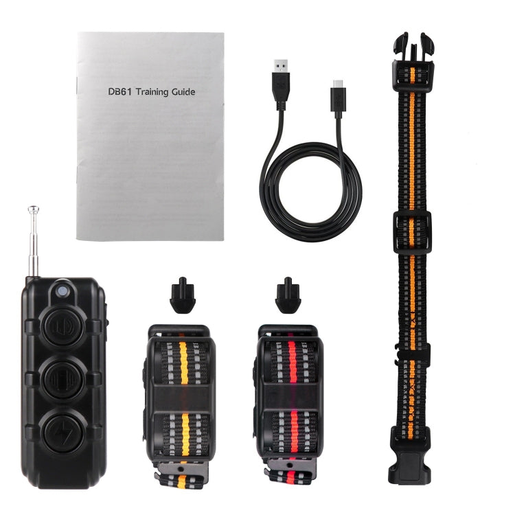 Electronic Dog Trainer Rechargeable Pet Remote Control Bark Stopper, Specification: 1 Drag 1 Orange - Training Aids by buy2fix | Online Shopping UK | buy2fix