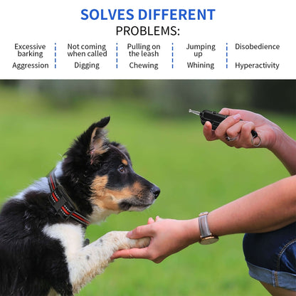 Electronic Dog Trainer Rechargeable Pet Remote Control Bark Stopper, Specification: 1 Drag 1 Orange - Training Aids by buy2fix | Online Shopping UK | buy2fix