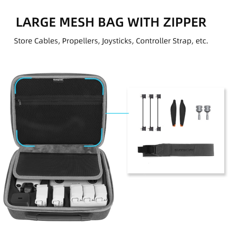 Sunnylife Drone Protective Storage Bag for DJI Mini 3 Pro,Style: Can Hold 6 Battery Bag - Carry Cases & Bags by Sunnylife | Online Shopping UK | buy2fix