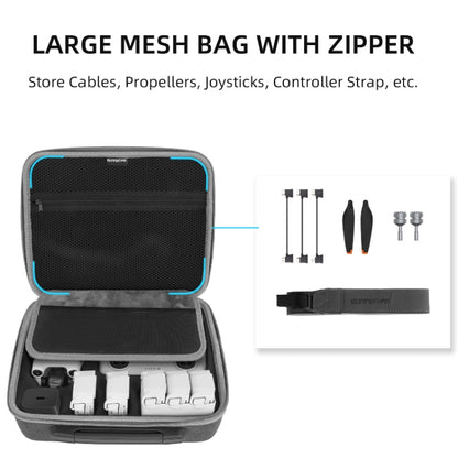 Sunnylife Drone Protective Storage Bag for DJI Mini 3 Pro,Style: Can Hold 6 Battery Bag - Carry Cases & Bags by Sunnylife | Online Shopping UK | buy2fix