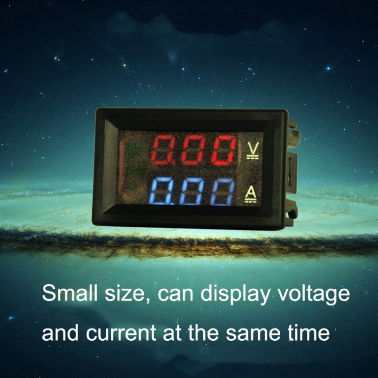 Dual-Display Voltage Current Meter Digital DC Voltage Meter, Specification: 50A (Red Blue) - Current & Voltage Tester by buy2fix | Online Shopping UK | buy2fix