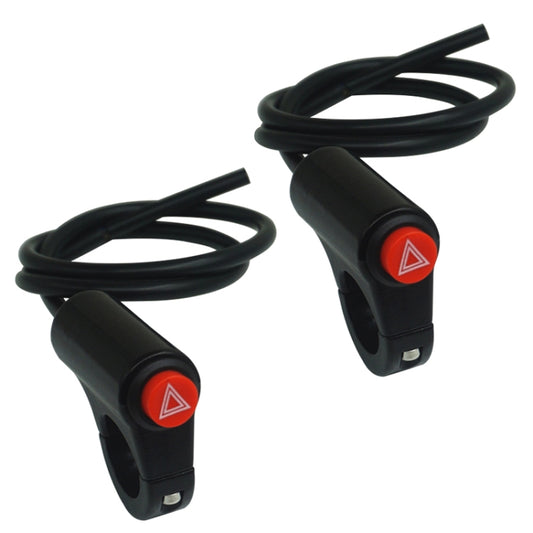 2PCS KG-037E Motorcycle Double Flash Warning Switch Retrofit Accessories - Signal Lights by buy2fix | Online Shopping UK | buy2fix