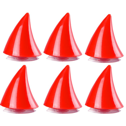 2pcs /Pair Motorcycle Helmet Devil Sucker Decoration, Style: Small Horns (Red) - Ornamental Parts by buy2fix | Online Shopping UK | buy2fix