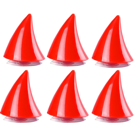 2pcs /Pair Motorcycle Helmet Devil Sucker Decoration, Style: Small Horns (Red) - Ornamental Parts by buy2fix | Online Shopping UK | buy2fix