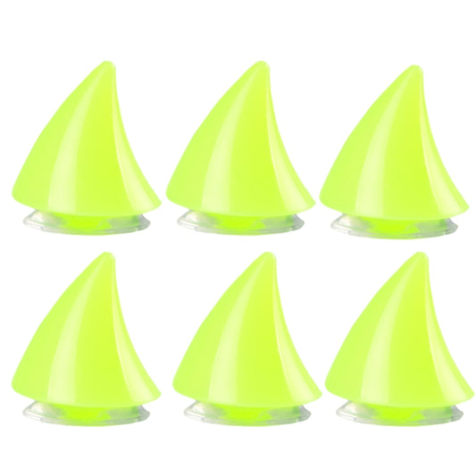 2pcs /Pair Motorcycle Helmet Devil Sucker Decoration, Style: Small Horns (Fluorescent Green) - Ornamental Parts by buy2fix | Online Shopping UK | buy2fix