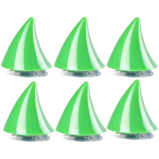 2pcs /Pair Motorcycle Helmet Devil Sucker Decoration, Style: Small Horns (Dark Green) - Ornamental Parts by buy2fix | Online Shopping UK | buy2fix