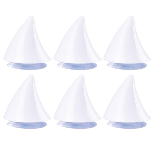 2pcs /Pair Motorcycle Helmet Devil Sucker Decoration, Style: Small Horns (White) - Ornamental Parts by buy2fix | Online Shopping UK | buy2fix