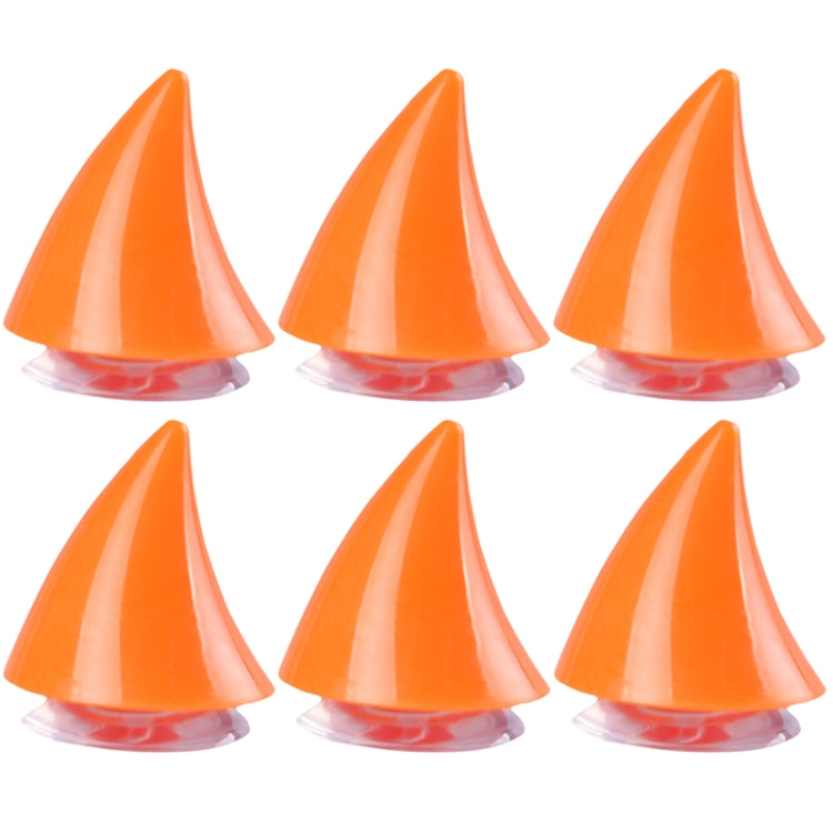 2pcs /Pair Motorcycle Helmet Devil Sucker Decoration, Style: Small Horns (Orange) - Ornamental Parts by buy2fix | Online Shopping UK | buy2fix