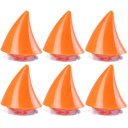 2pcs /Pair Motorcycle Helmet Devil Sucker Decoration, Style: Small Horns (Orange) - Ornamental Parts by buy2fix | Online Shopping UK | buy2fix