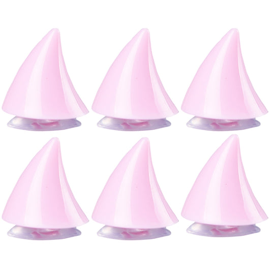2pcs /Pair Motorcycle Helmet Devil Sucker Decoration, Style: Small Horns (Light Pink) - Ornamental Parts by buy2fix | Online Shopping UK | buy2fix