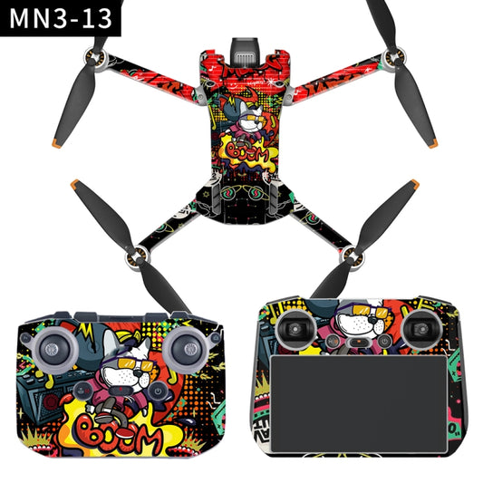 Flat Style Waterproof Anti-Scratch Sticker For DJI Mini 3 Pro RC-N1 Ordinary Version(Mn3-13) - Stickers by buy2fix | Online Shopping UK | buy2fix