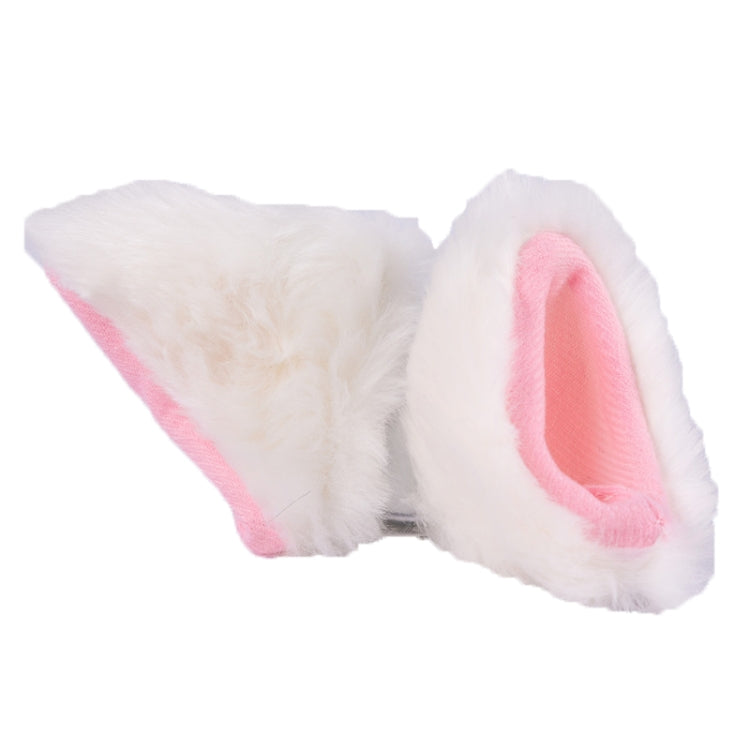 4PCS Motorcycle Plush Ear Helmet Decoration(White) - Ornamental Parts by buy2fix | Online Shopping UK | buy2fix