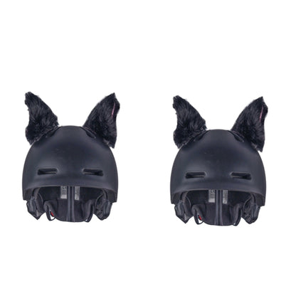 4PCS Motorcycle Plush Ear Helmet Decoration(Black) - Ornamental Parts by buy2fix | Online Shopping UK | buy2fix