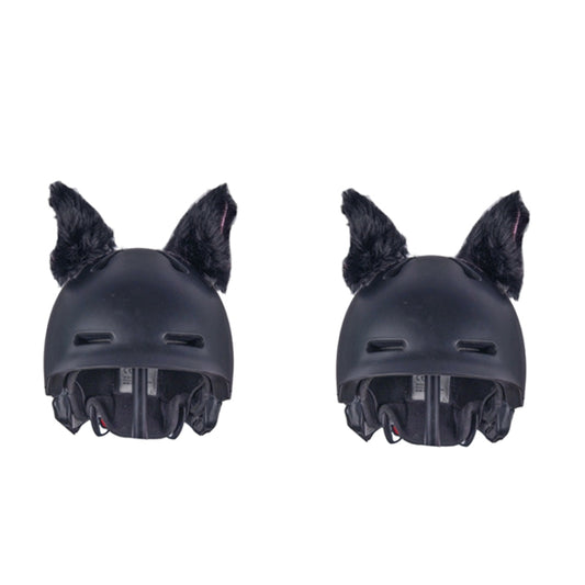 4PCS Motorcycle Plush Ear Helmet Decoration(Black) - Ornamental Parts by buy2fix | Online Shopping UK | buy2fix