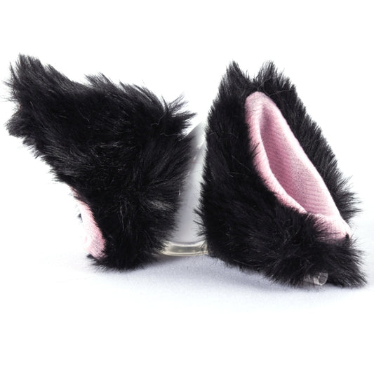 4PCS Motorcycle Plush Ear Helmet Decoration(Black) - Ornamental Parts by buy2fix | Online Shopping UK | buy2fix