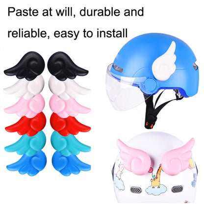 2 Pairs Motorcycle Helmet Angel Wings Decoration(Light Blue) - Ornamental Parts by buy2fix | Online Shopping UK | buy2fix
