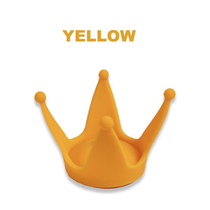 2PCS Motorcycle Crown Sucker Helmet Decoration(Yellow) - Ornamental Parts by buy2fix | Online Shopping UK | buy2fix