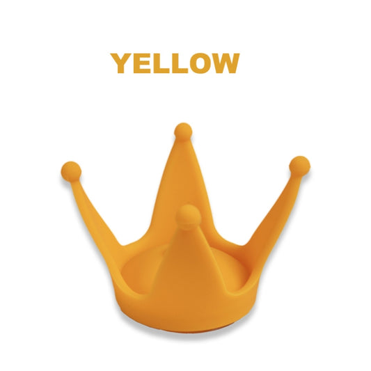 2PCS Motorcycle Crown Sucker Helmet Decoration(Yellow) - Ornamental Parts by buy2fix | Online Shopping UK | buy2fix