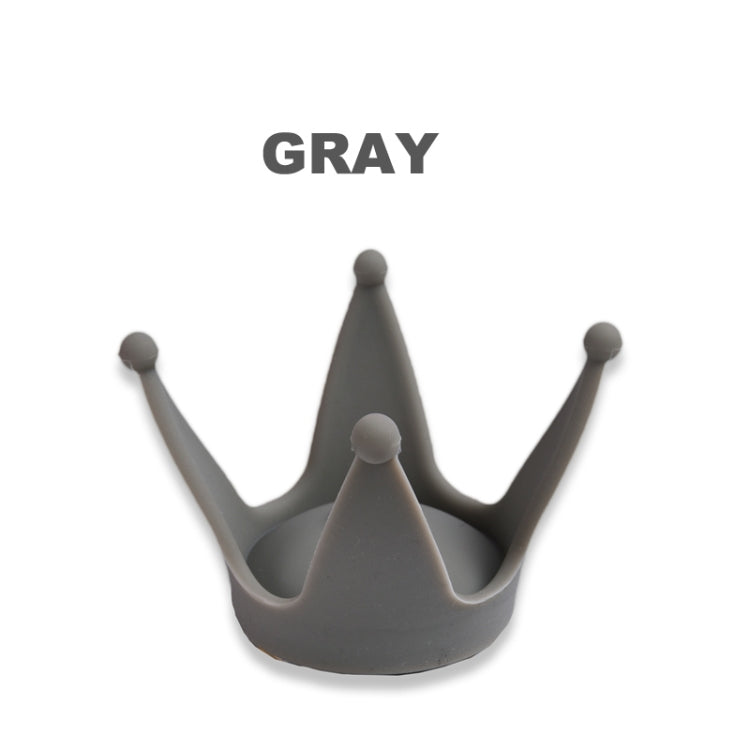 2PCS Motorcycle Crown Sucker Helmet Decoration(Gray) - Ornamental Parts by buy2fix | Online Shopping UK | buy2fix