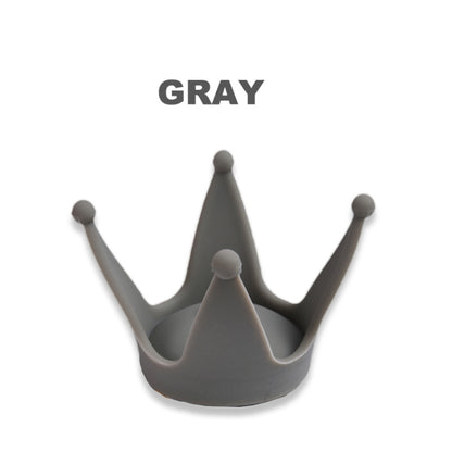 2PCS Motorcycle Crown Sucker Helmet Decoration(Gray) - Ornamental Parts by buy2fix | Online Shopping UK | buy2fix