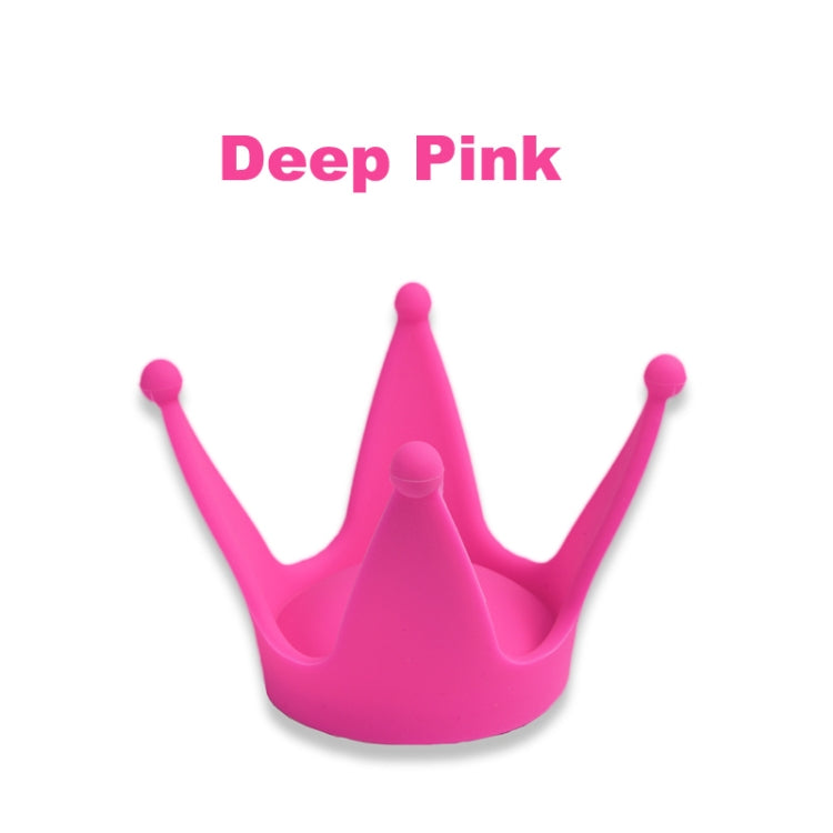 2PCS Motorcycle Crown Sucker Helmet Decoration(Peach Red) - Ornamental Parts by buy2fix | Online Shopping UK | buy2fix