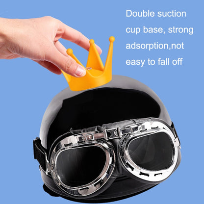 2PCS Motorcycle Crown Sucker Helmet Decoration(Blue) - Ornamental Parts by buy2fix | Online Shopping UK | buy2fix