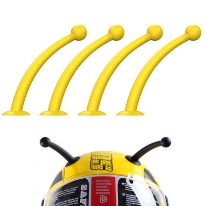 4PCS Motorcycle Helmet Soft Silicone Tentacle Sucker Decoration(Yellow) - Ornamental Parts by buy2fix | Online Shopping UK | buy2fix