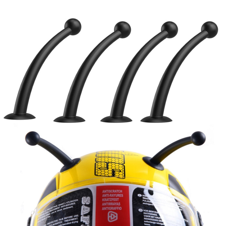 4PCS Motorcycle Helmet Soft Silicone Tentacle Sucker Decoration(Black) - Ornamental Parts by buy2fix | Online Shopping UK | buy2fix