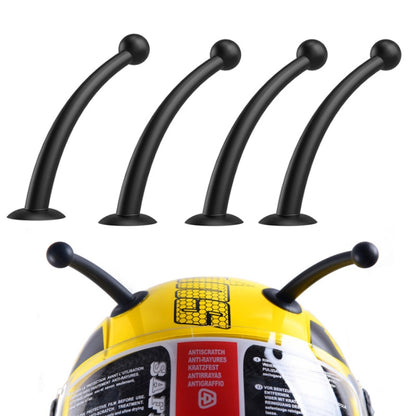 4PCS Motorcycle Helmet Soft Silicone Tentacle Sucker Decoration(Black) - Ornamental Parts by buy2fix | Online Shopping UK | buy2fix