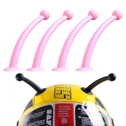 4PCS Motorcycle Helmet Soft Silicone Tentacle Sucker Decoration(Light Pink) - Ornamental Parts by buy2fix | Online Shopping UK | buy2fix