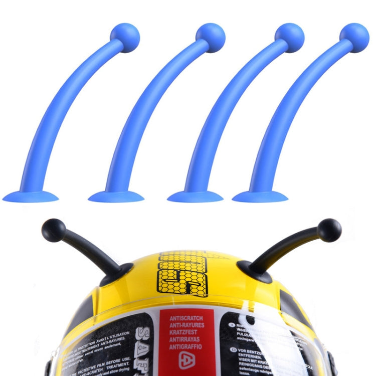 4PCS Motorcycle Helmet Soft Silicone Tentacle Sucker Decoration(Blue) - Ornamental Parts by buy2fix | Online Shopping UK | buy2fix