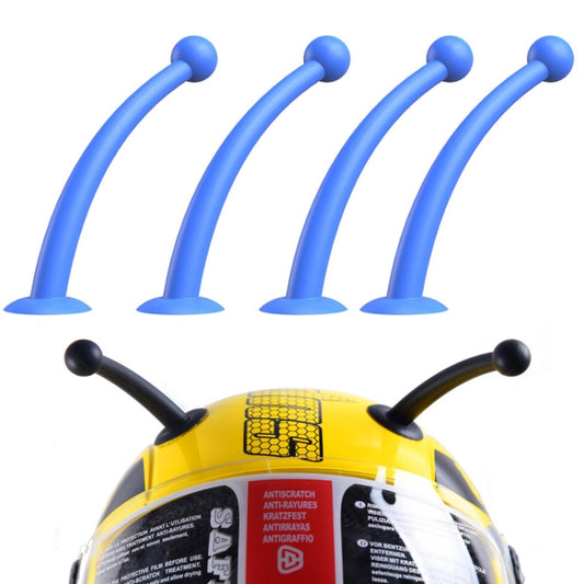 4PCS Motorcycle Helmet Soft Silicone Tentacle Sucker Decoration(Blue) - Ornamental Parts by buy2fix | Online Shopping UK | buy2fix